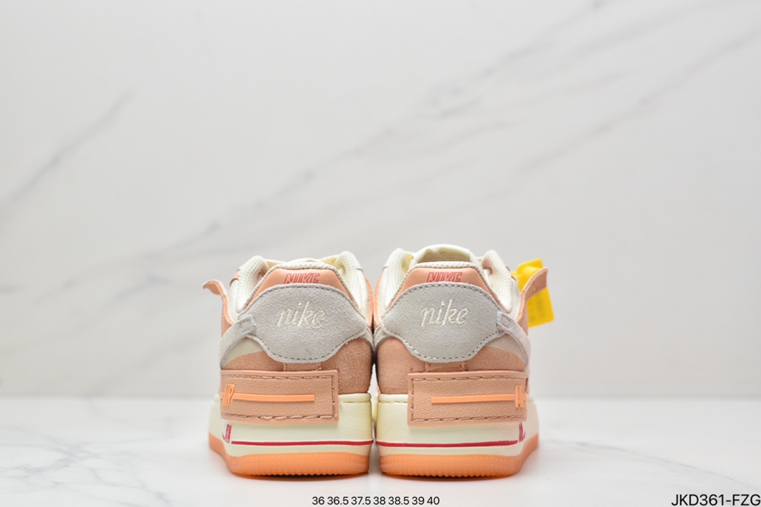 160 Air Force 1 Shadow 白蓝粉轻量增高低帮百搭板鞋”拼接马卡龙” 全新少女系解构主义