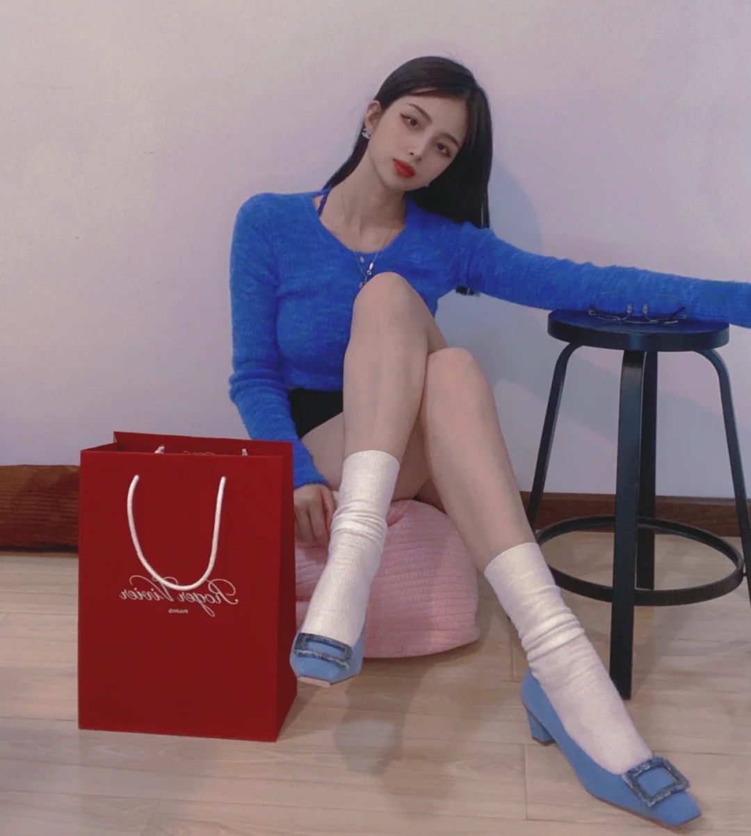 NO:705905,More internet celebrity girls’ outfit reference: Girls should have everything beautiful, including single shoes19860909更多网红小姐姐穿搭参考女孩纸就该拥有美好的一切,单鞋,Women's Shoes