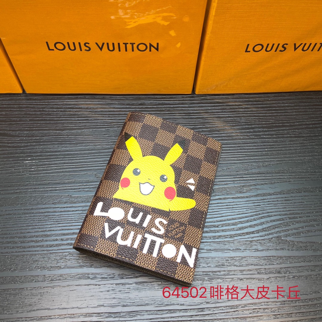 Luxury leather passport cover front view