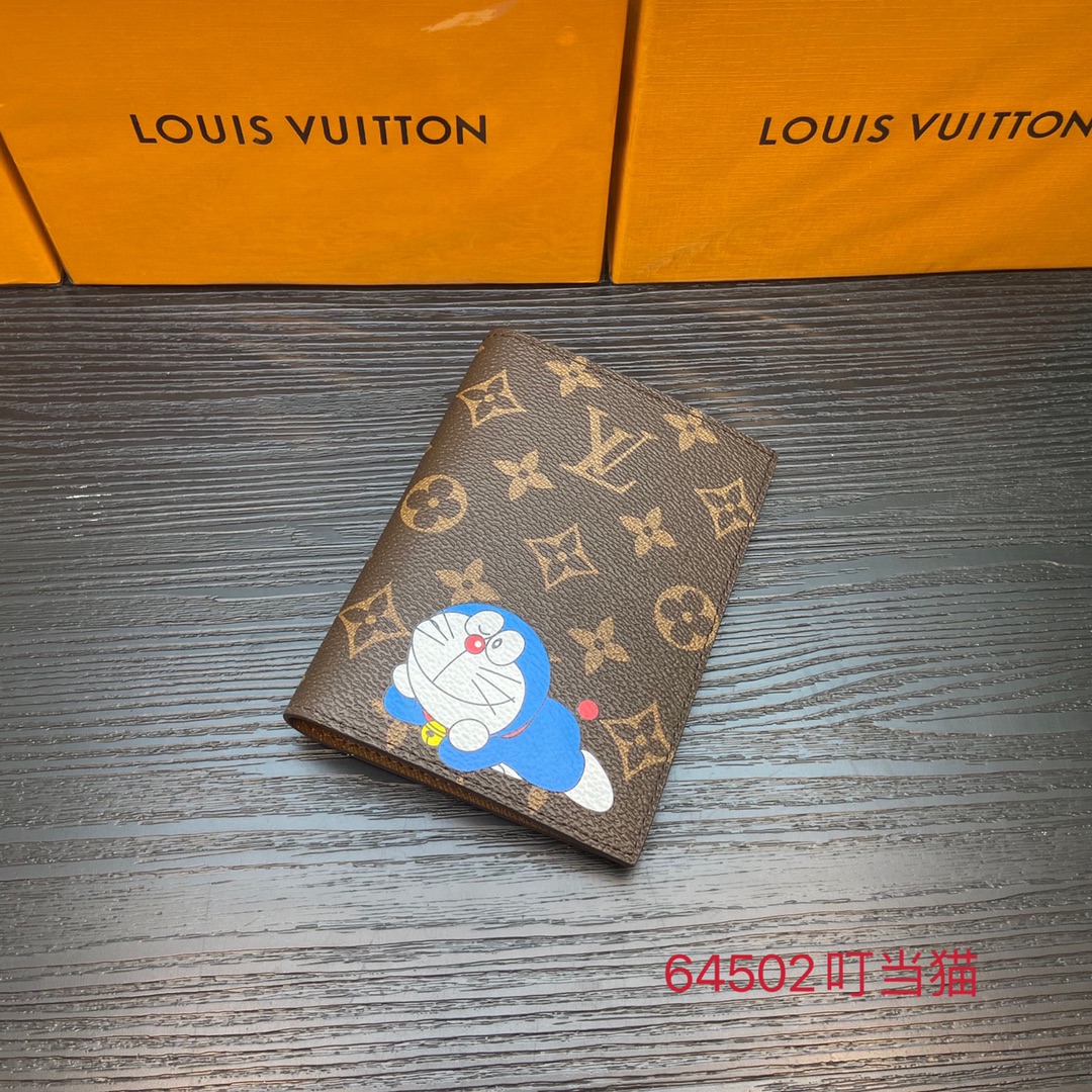 Genuine leather passport holder front view