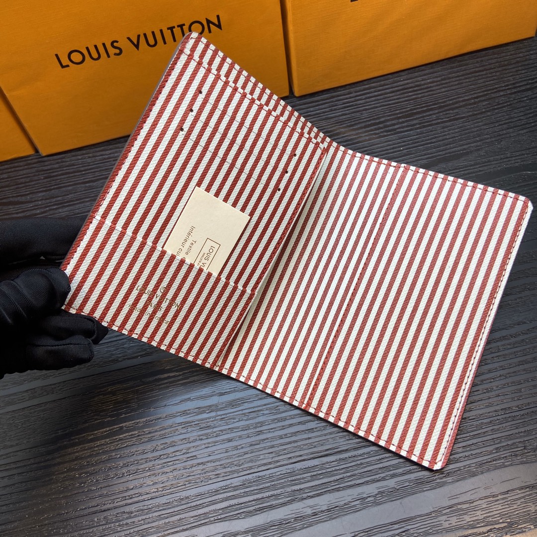 Classic leather passport wallet packaged