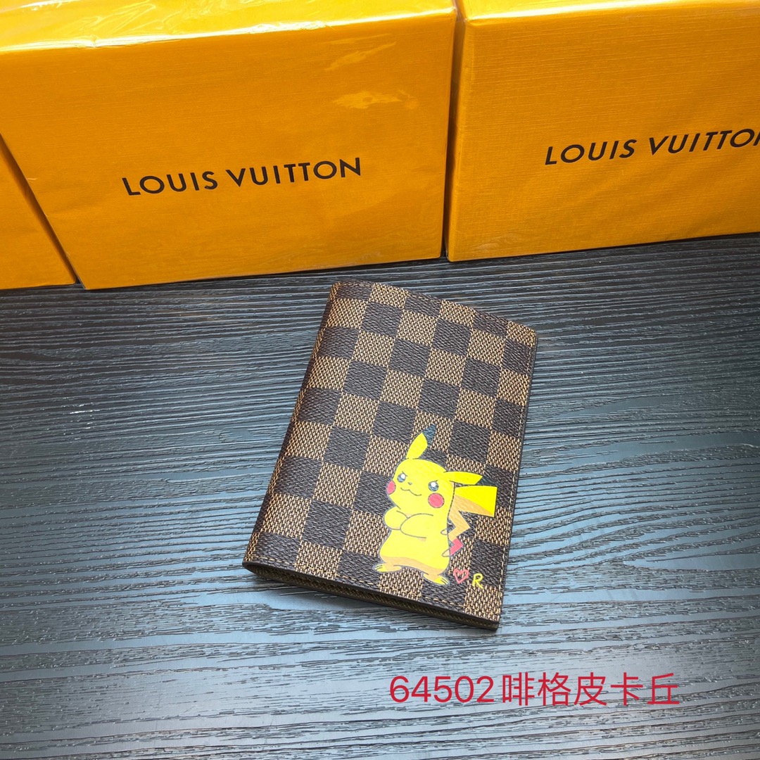 Luxury leather passport cover front view