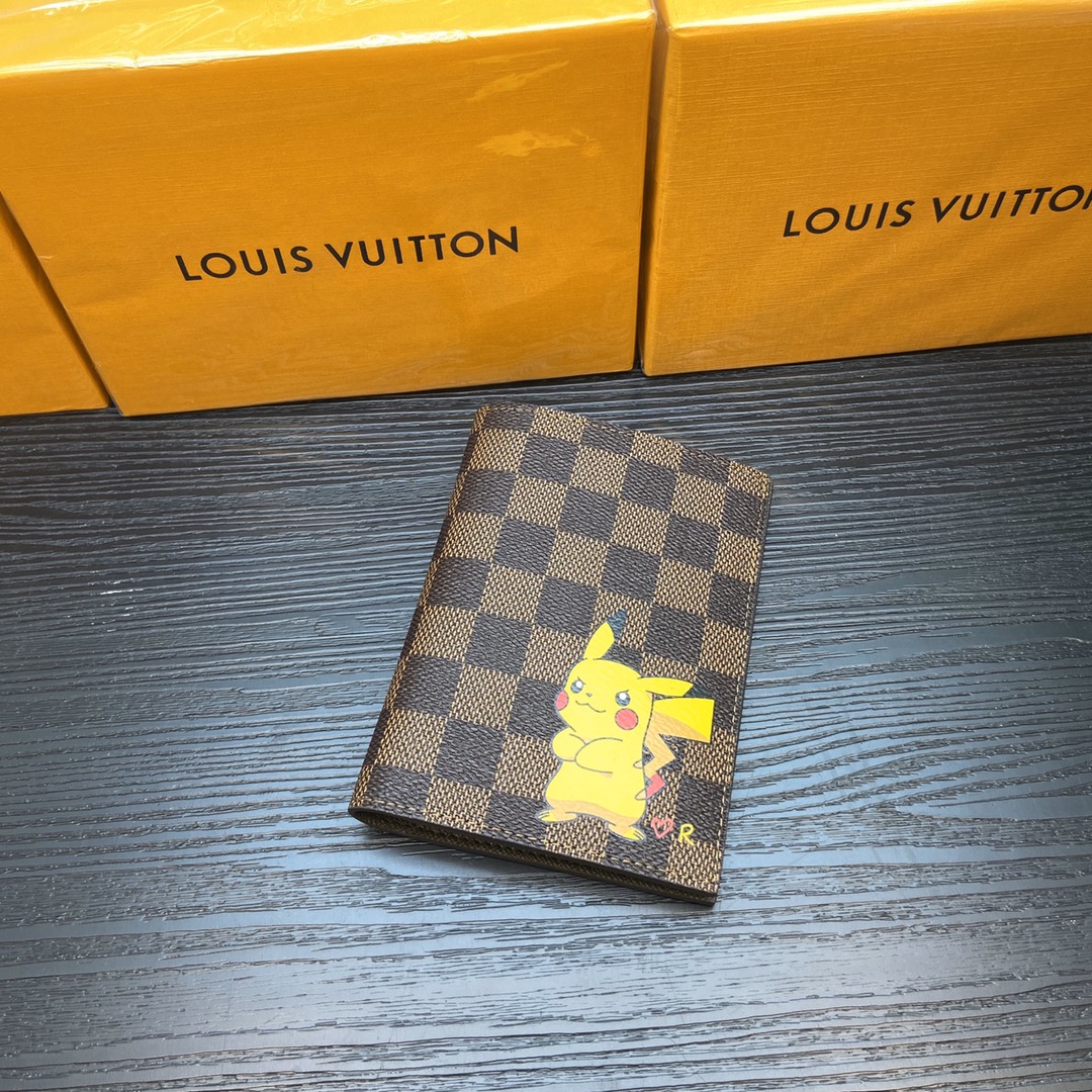 Passport cover open with a passport inside