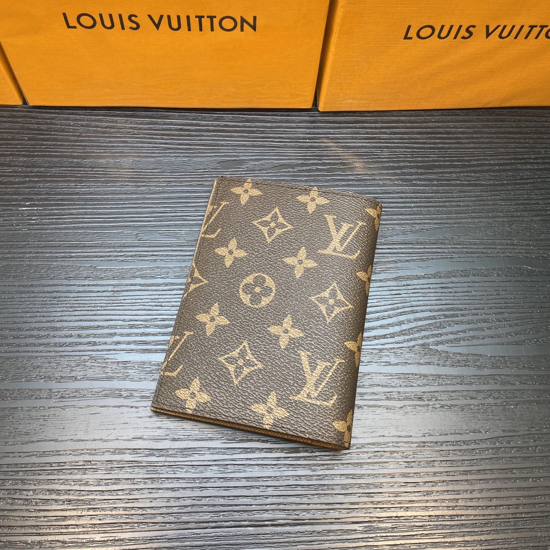 Luxury passport holder open