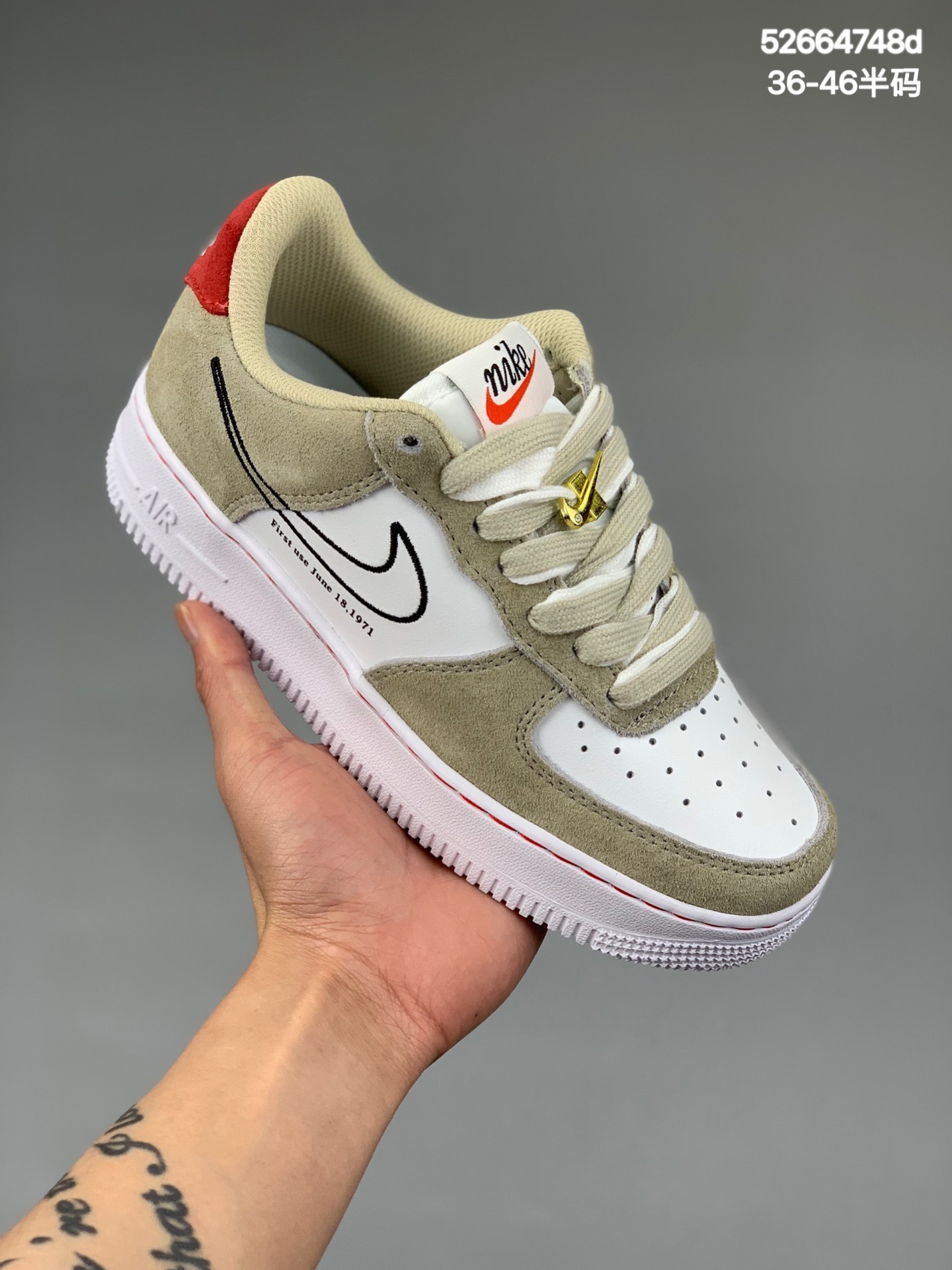 
NK Air Force 1 Low 麂皮  空军一号低帮百搭休闲运动板鞋 柔软、弹性十足的缓震性能和出色的中底设计 横跨复古与现代的外型结合 造就出风靡全球三十多年的Force 1 直到今天还深受青睐 货号:  DB3597SIZE：36 36.5 37.5 38 38.5 39 40 40.5 41 42 42.5 43 44 45 46
编码：52664748d