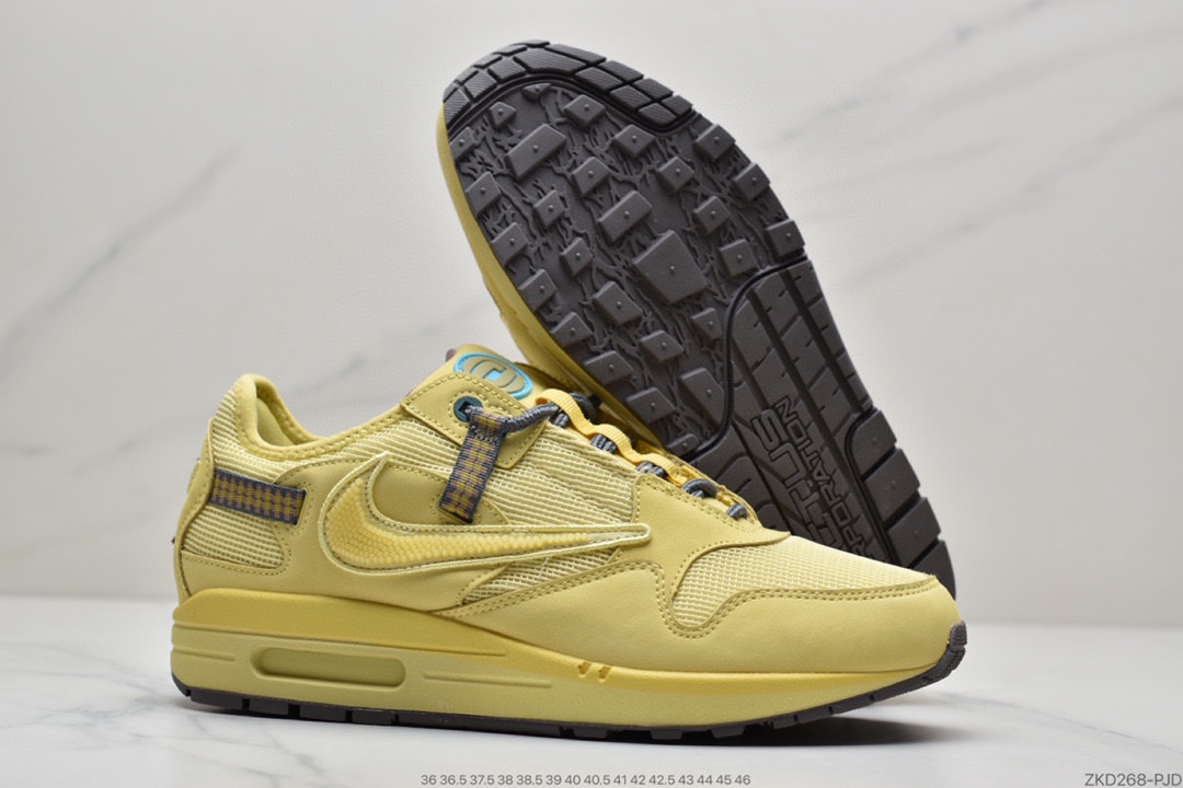 270 Travis Scott x Nike Air Max 1”Cactus Jack”改版款低帮复古百搭休闲运动慢跑鞋DO9392-700