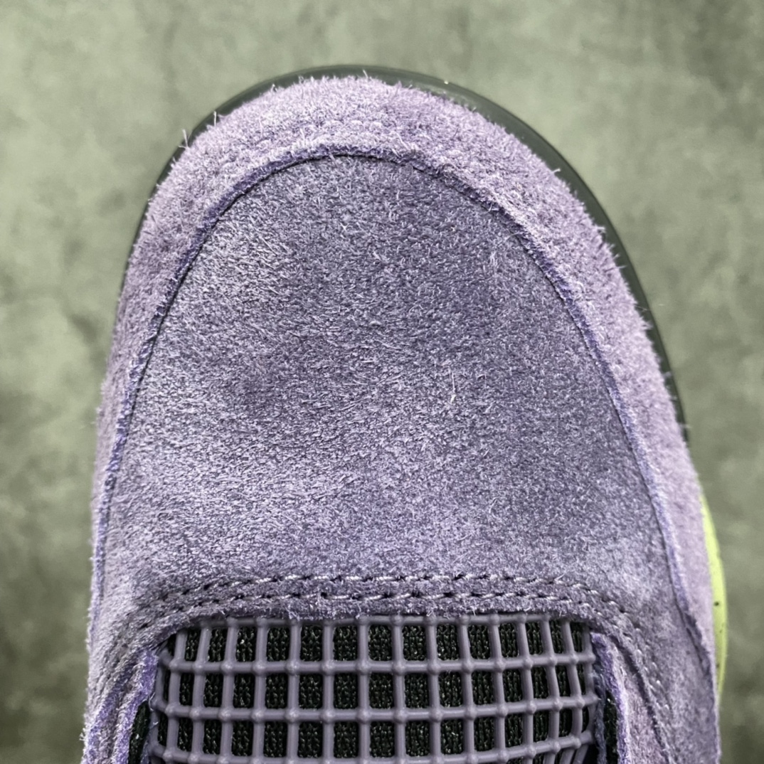 图片[5]-X版纯原Air Jordan 4 Retro＂Cany Purple＂ AJ4小丑 紫色麂皮 复古篮球鞋 男女同款 釆用原厂材质 品质稳定 大厂出品 常年供应高端外贸订单 品相无敌 货号：AQ9129-500 尺码：36-44.5-选品中心