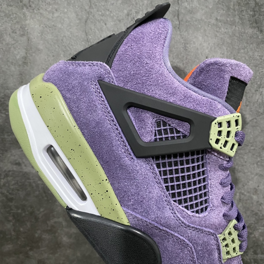 图片[7]-X版纯原Air Jordan 4 Retro＂Cany Purple＂ AJ4小丑 紫色麂皮 复古篮球鞋 男女同款 釆用原厂材质 品质稳定 大厂出品 常年供应高端外贸订单 品相无敌 货号：AQ9129-500 尺码：36-44.5-选品中心