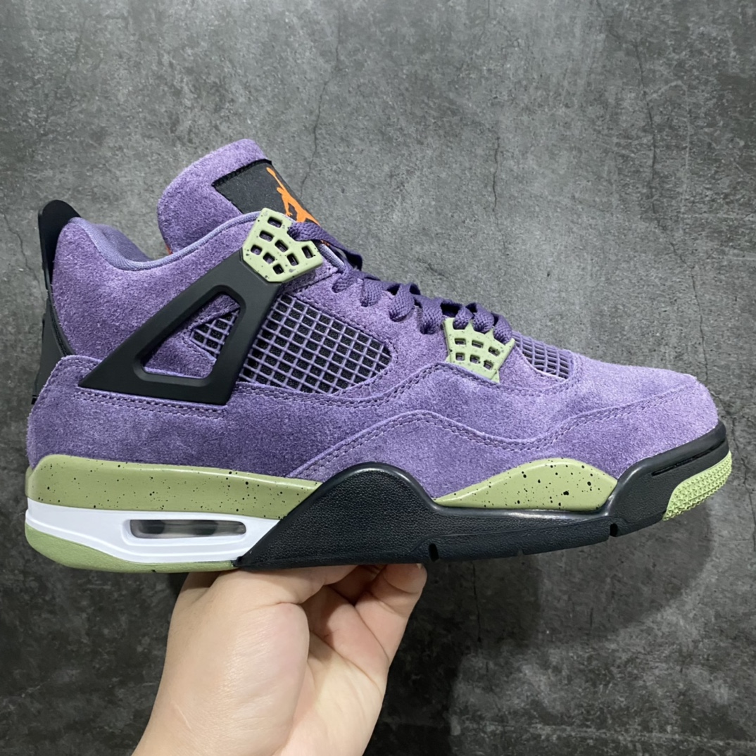 X版纯原Air Jordan 4 Retro"Cany Purple" AJ4小丑 紫色麂皮 复古篮球鞋 男女同款 釆用原厂材质 品质稳定 大厂出品 常年供应高端外贸订单 品相无敌 货号:AQ9129-500 尺码:36-44.5-选品中心