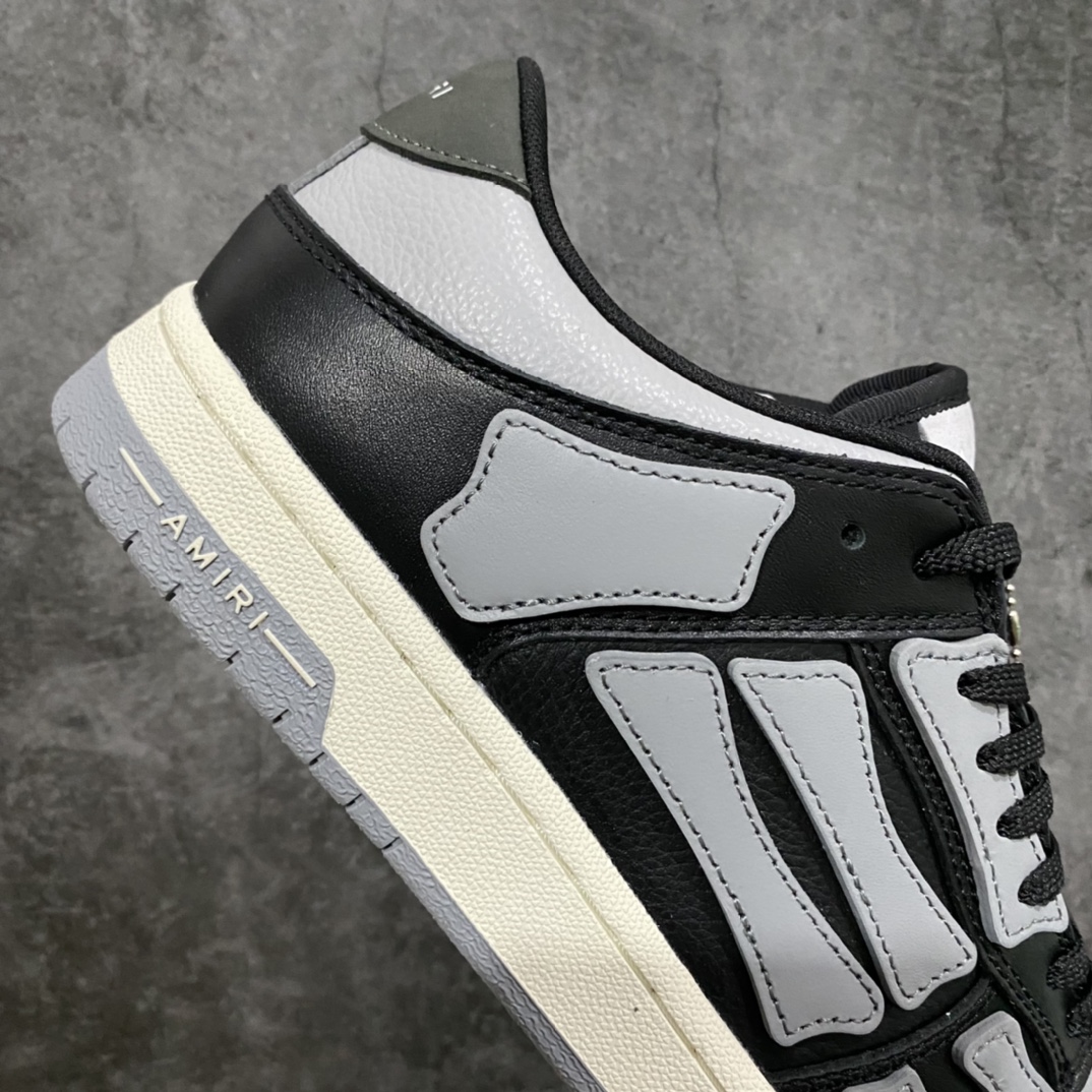 图片[7]-纯原版 洛杉矶街头之王 高奢·埃米尔/AMIRI Skeleton Low-Skel top Sneakers 骨骼低帮板鞋 区分市面所有在售版本 正确鞋舌外翻细节 正确骨头形状 正确双层加厚皮料 尺码：40 41 42 43 44 45-选品中心