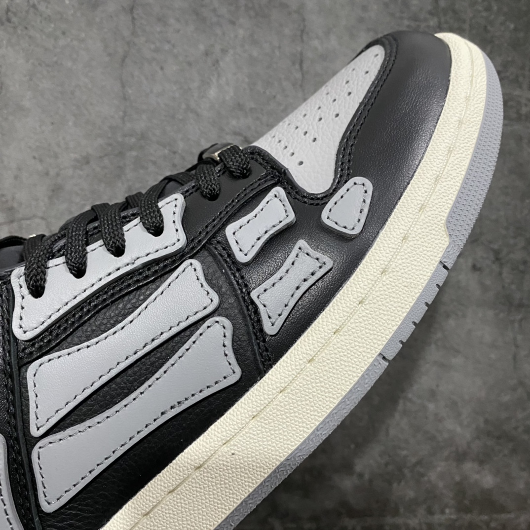图片[6]-纯原版 洛杉矶街头之王 高奢·埃米尔/AMIRI Skeleton Low-Skel top Sneakers 骨骼低帮板鞋 区分市面所有在售版本 正确鞋舌外翻细节 正确骨头形状 正确双层加厚皮料 尺码：40 41 42 43 44 45-选品中心