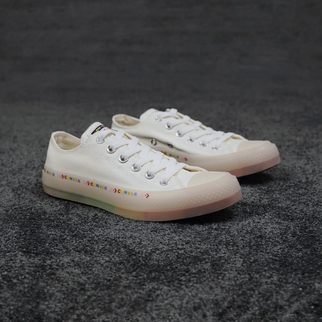 G0 Converse Chuck 1970s 夏季彩虹果冻透明底市面唯一冷硫工艺