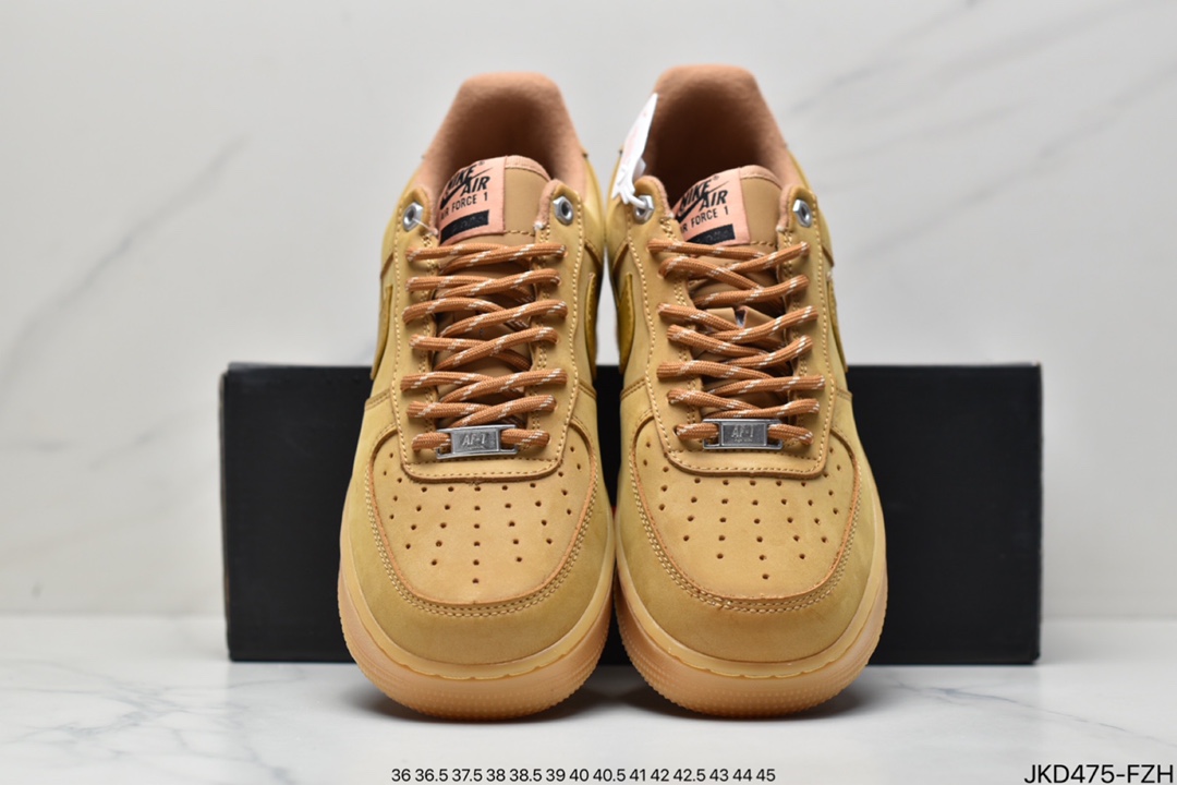 160 Supreme x Nike Air Force 1 Low Flax小麦 官方同步 DN1555-200