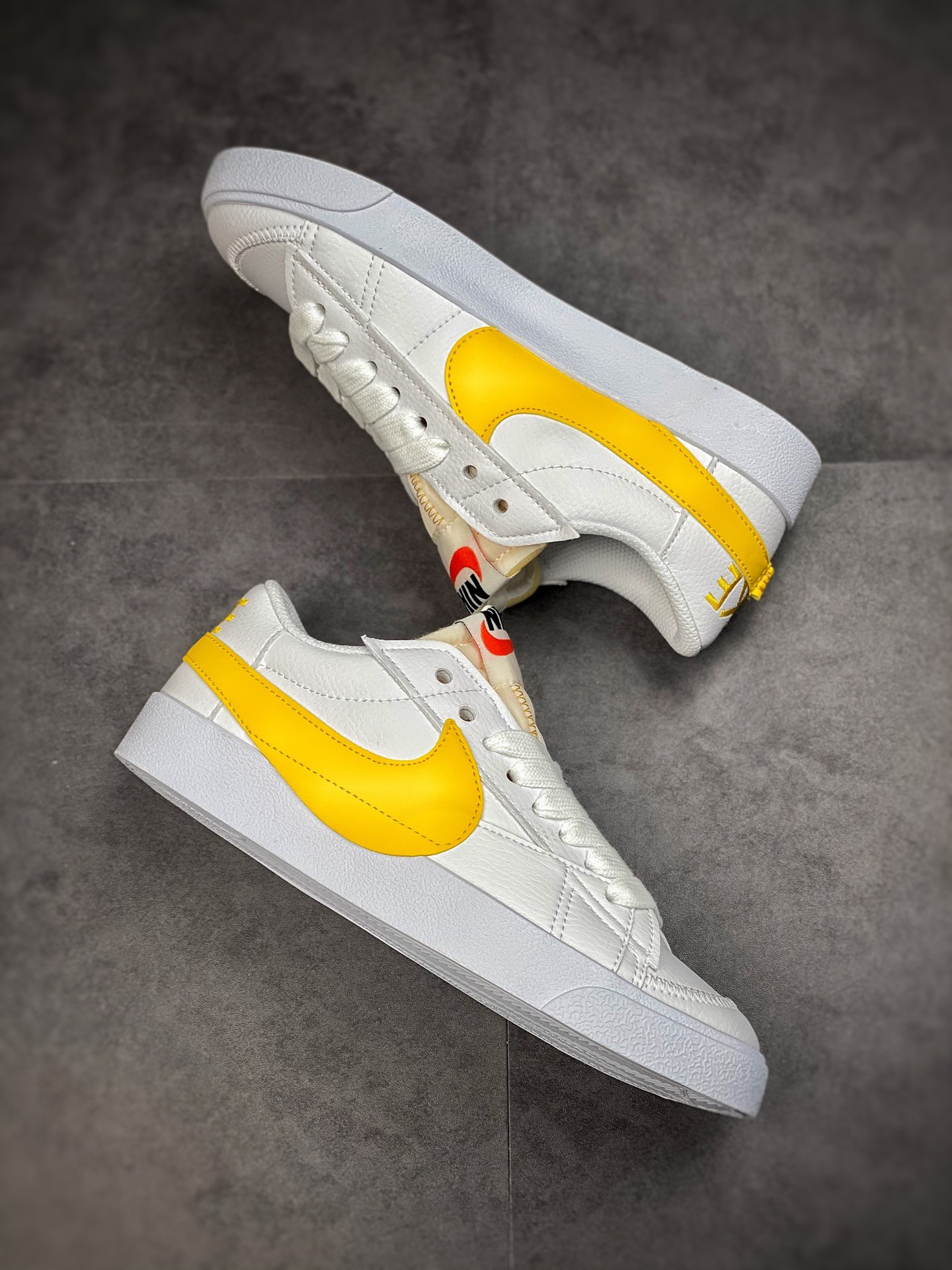 150 Nike Blazer Low’77 Jumbo 白黄 经典百搭低帮开拓者休闲运动板鞋 DV3506-100