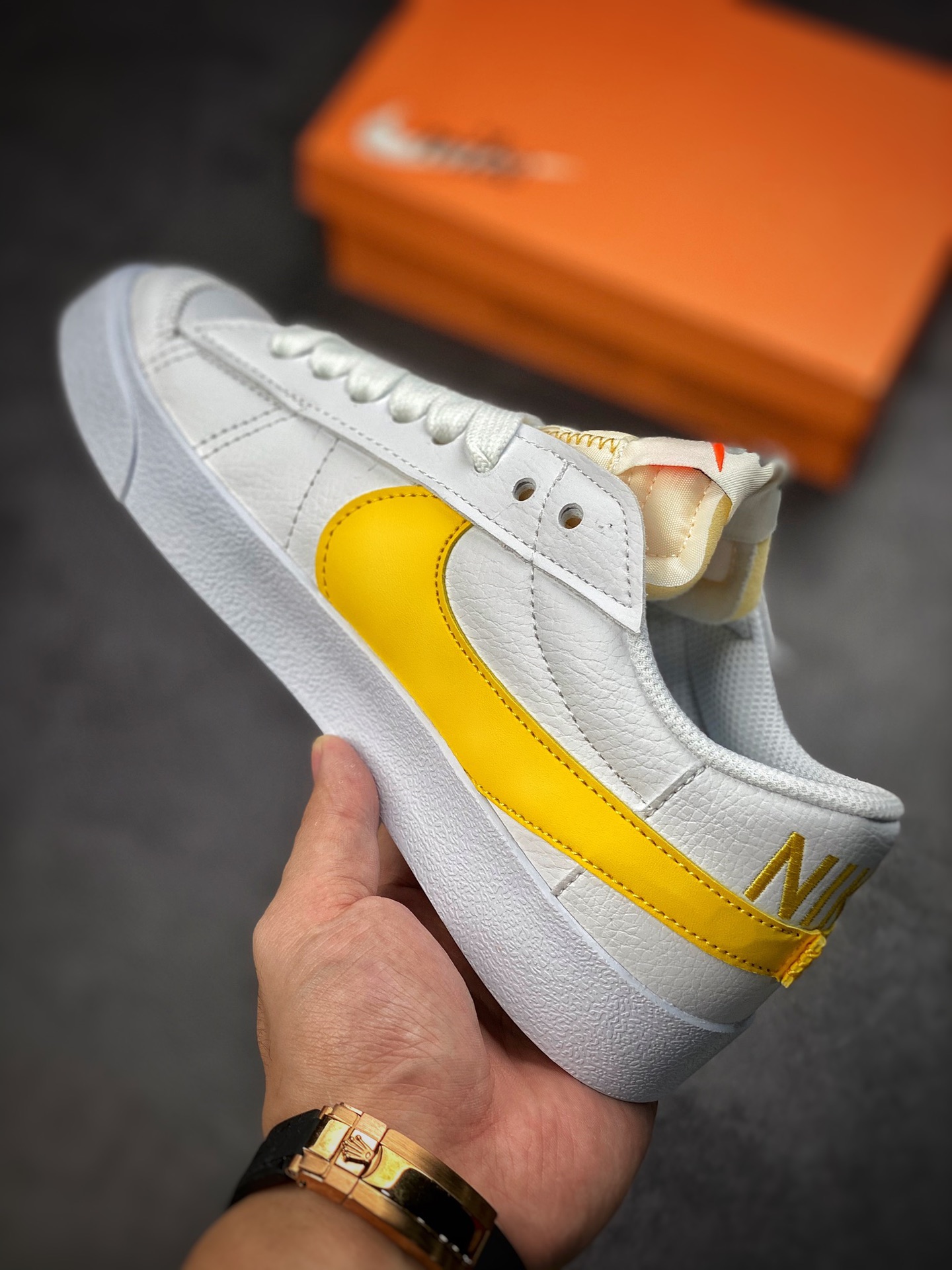 150 Nike Blazer Low’77 Jumbo 白黄 经典百搭低帮开拓者休闲运动板鞋 DV3506-100