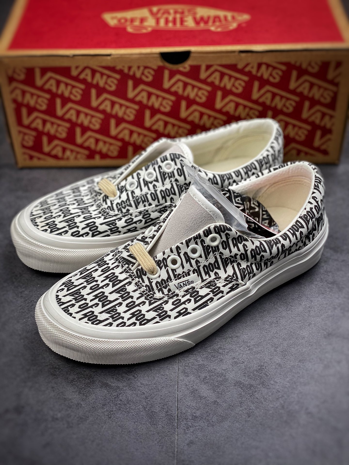 220 万斯/Vans  x Fear Of God Era 95 Reissue 联名低帮滑板鞋/印花