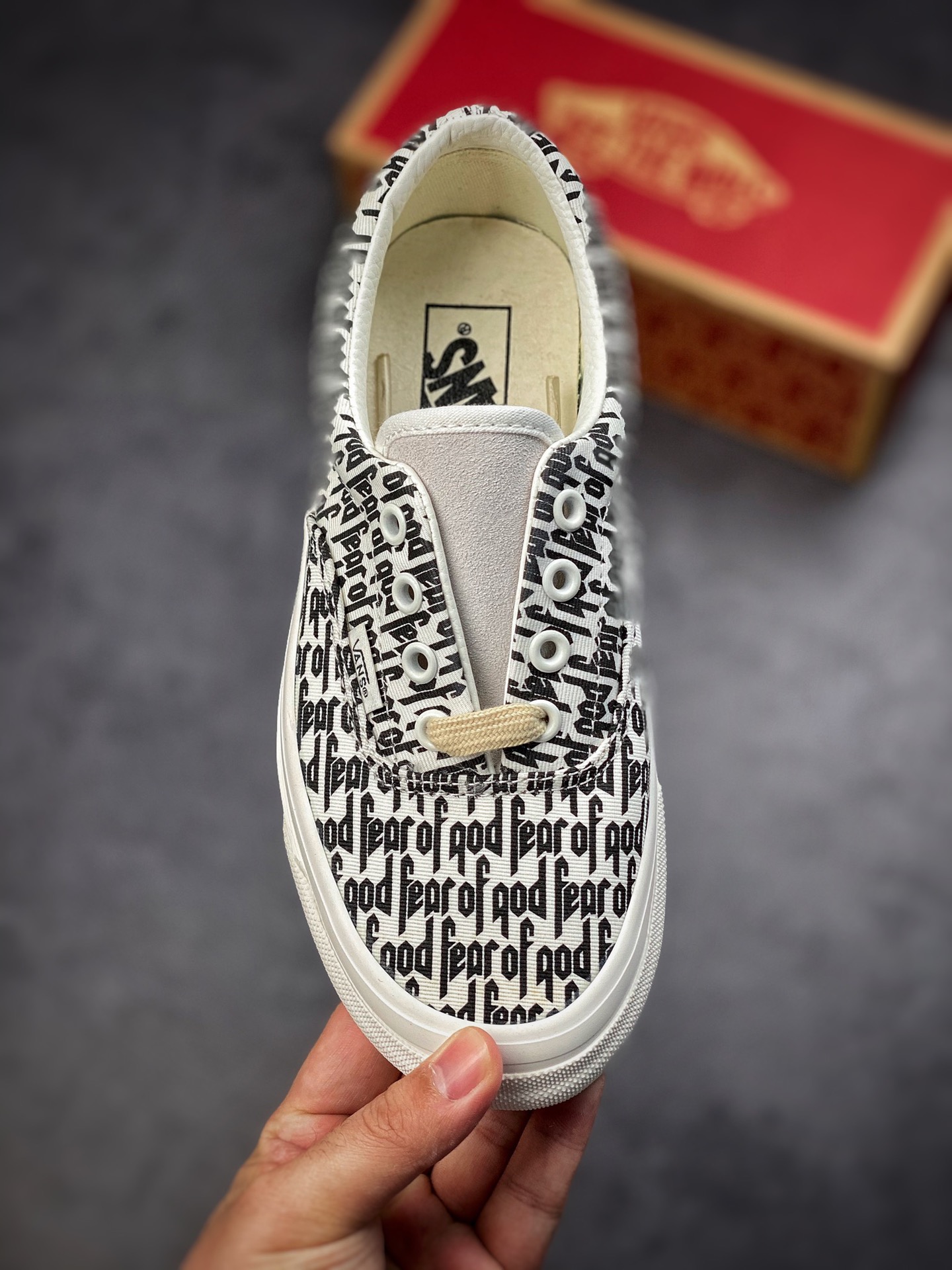 220 万斯/Vans  x Fear Of God Era 95 Reissue 联名低帮滑板鞋/印花