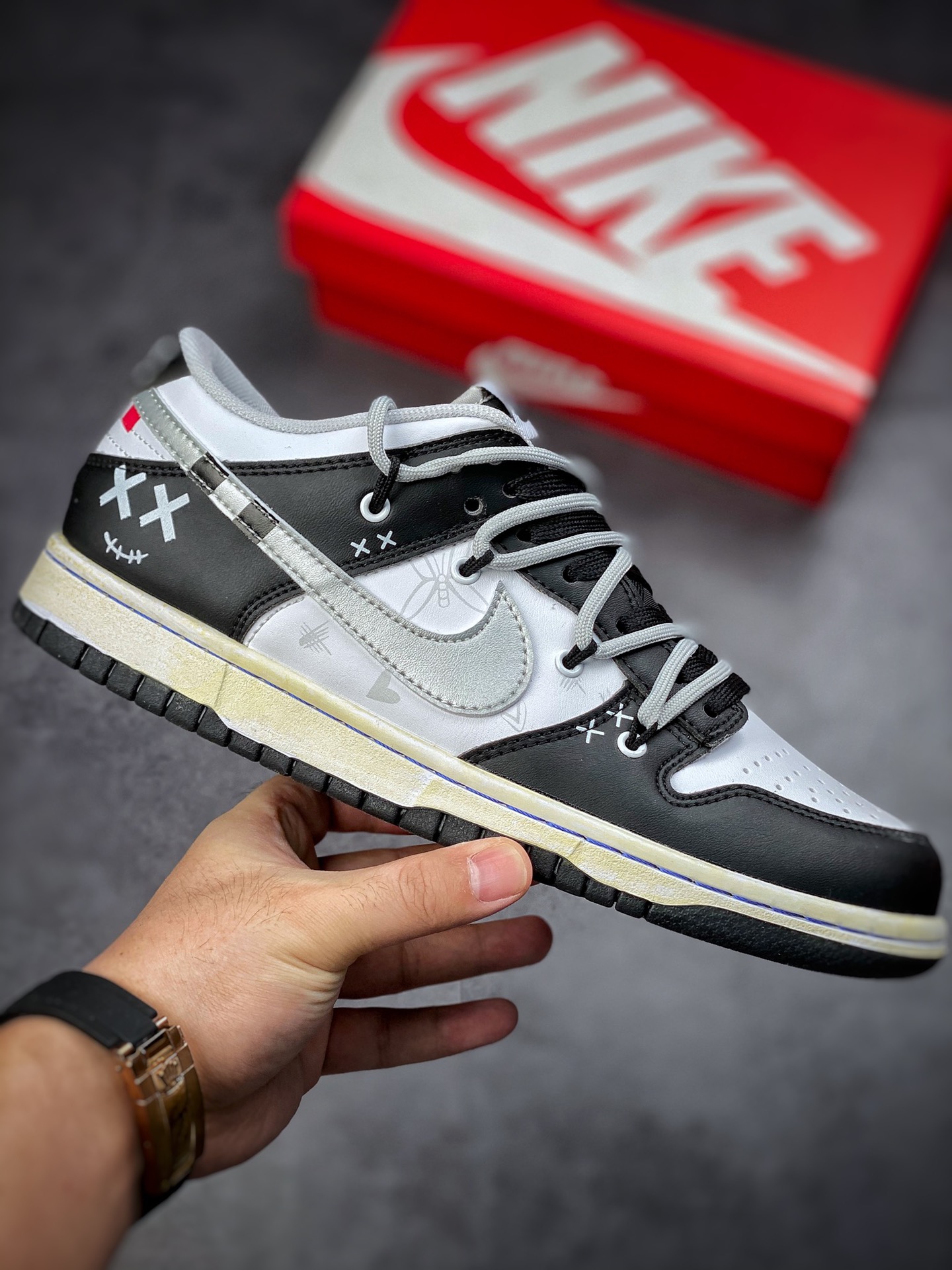 190 Futura x Nike Dunk Low SB联名 解构绑带滑板鞋DH9765-300