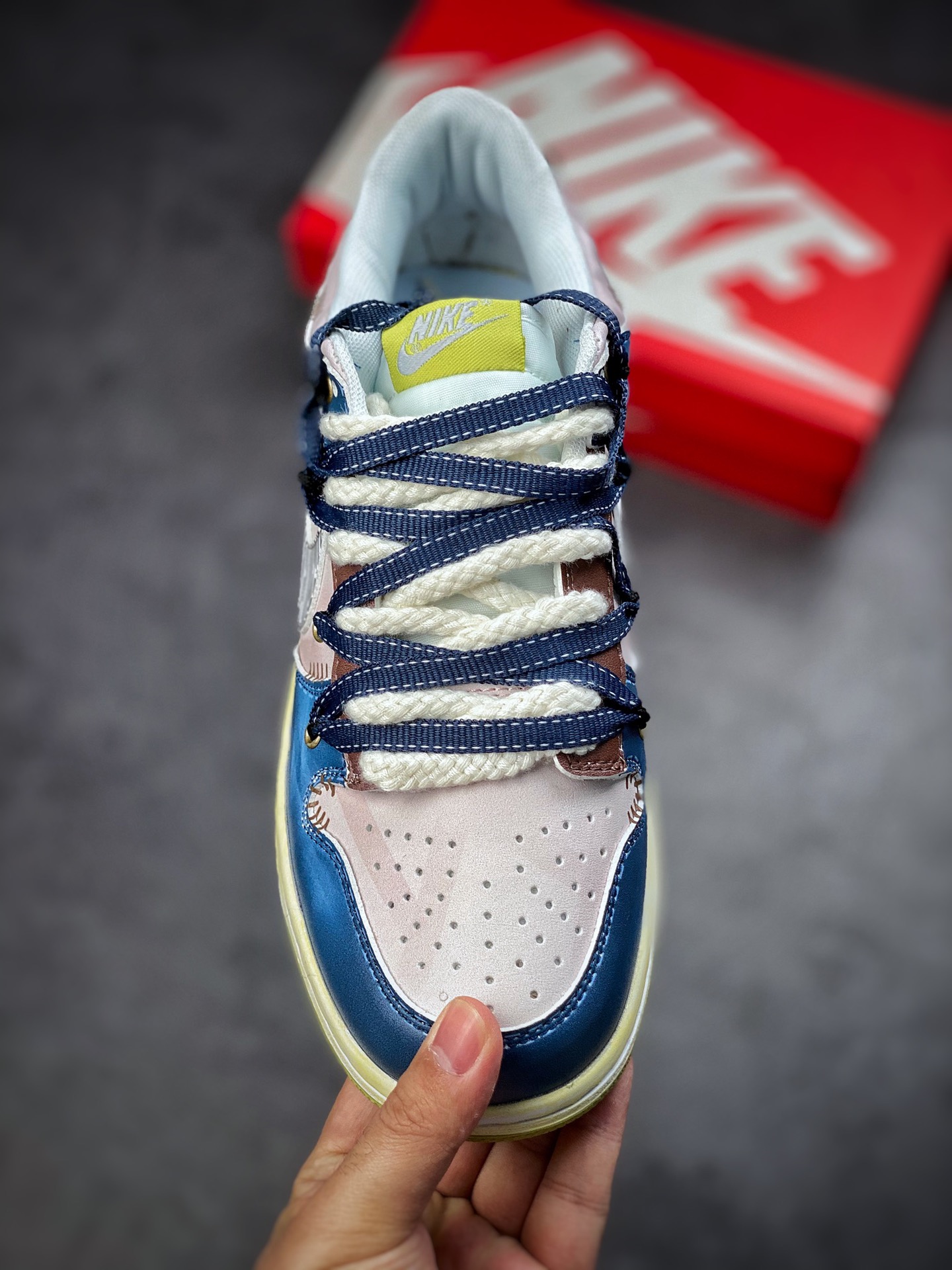 Futura x Nike Dunk Low SB Joint Deconstruction Strap Skateboard Shoes DD1503-600