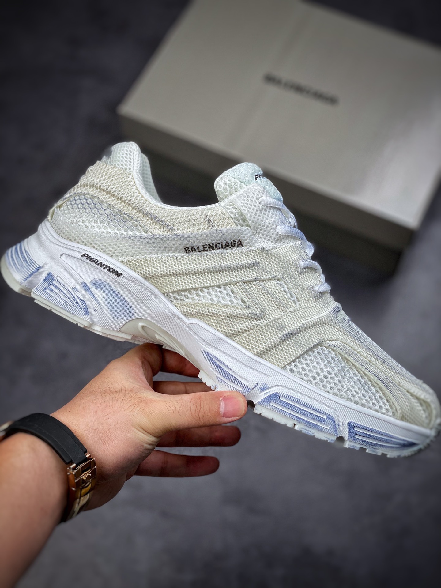 280  BALENCIAGA Phantom Trainer Low-Top Sneaker幻影系列低帮前卫复古老爹风慢跑鞋