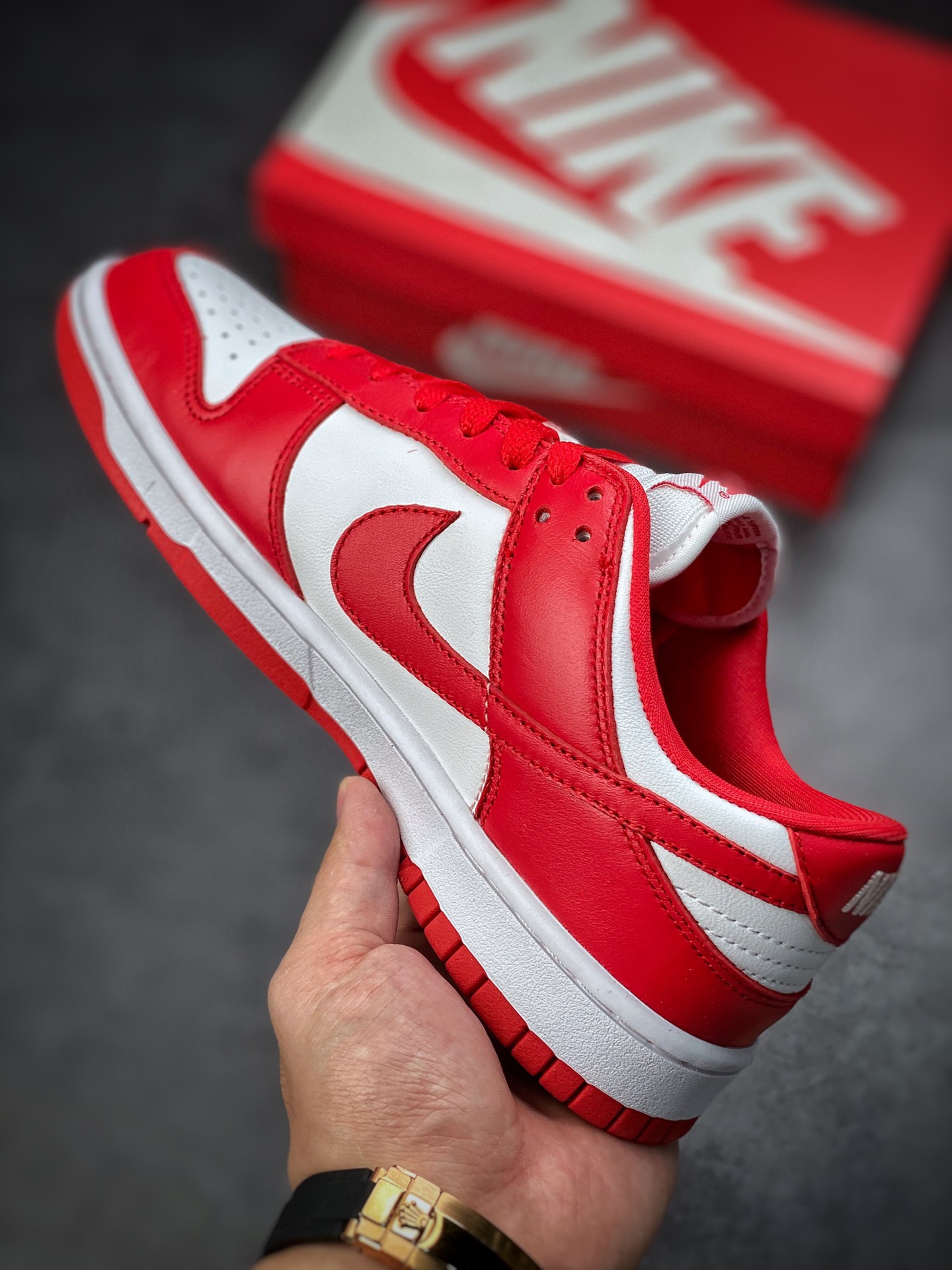 240 Nike SB Dunk low ”University Red” 圣约翰大学红白红配色 CU1727-100