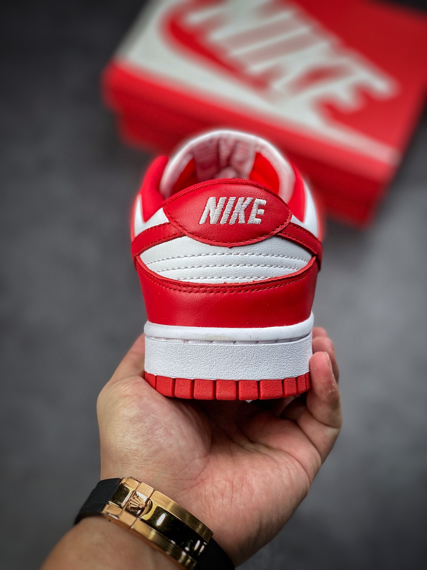 240 Nike SB Dunk low ”University Red” 圣约翰大学红白红配色 CU1727-100