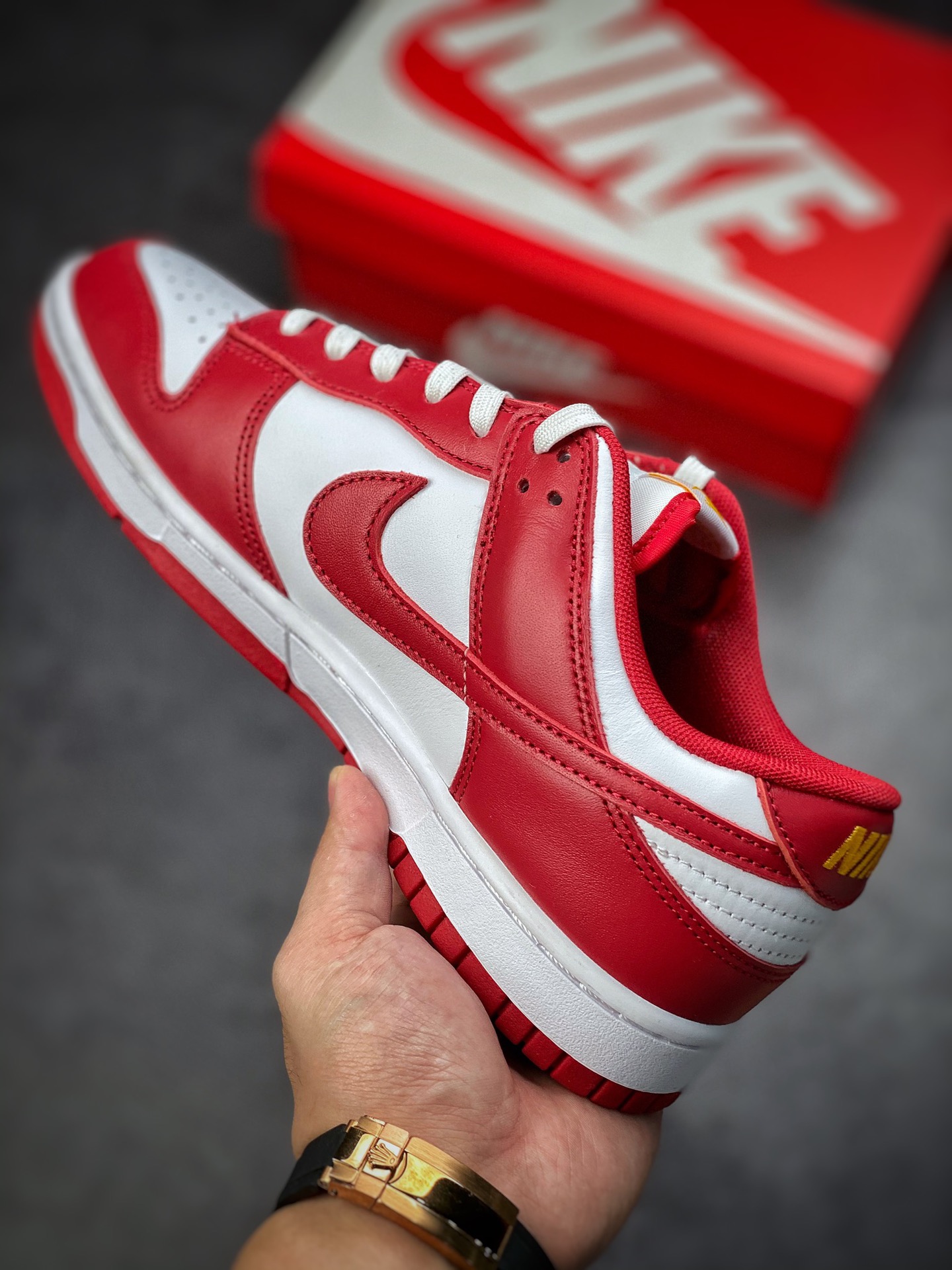 350  #市面最高版本 Nike Dunk Low Retro ”Gym Red” 白红金字DD1391-602