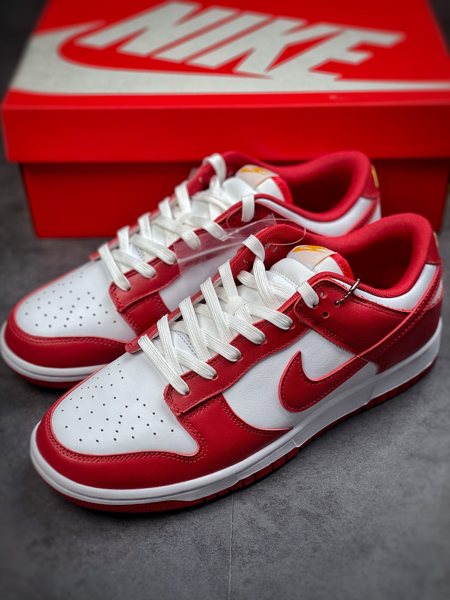 350  #市面最高版本 Nike Dunk Low Retro ”Gym Red” 白红金字DD1391-602
