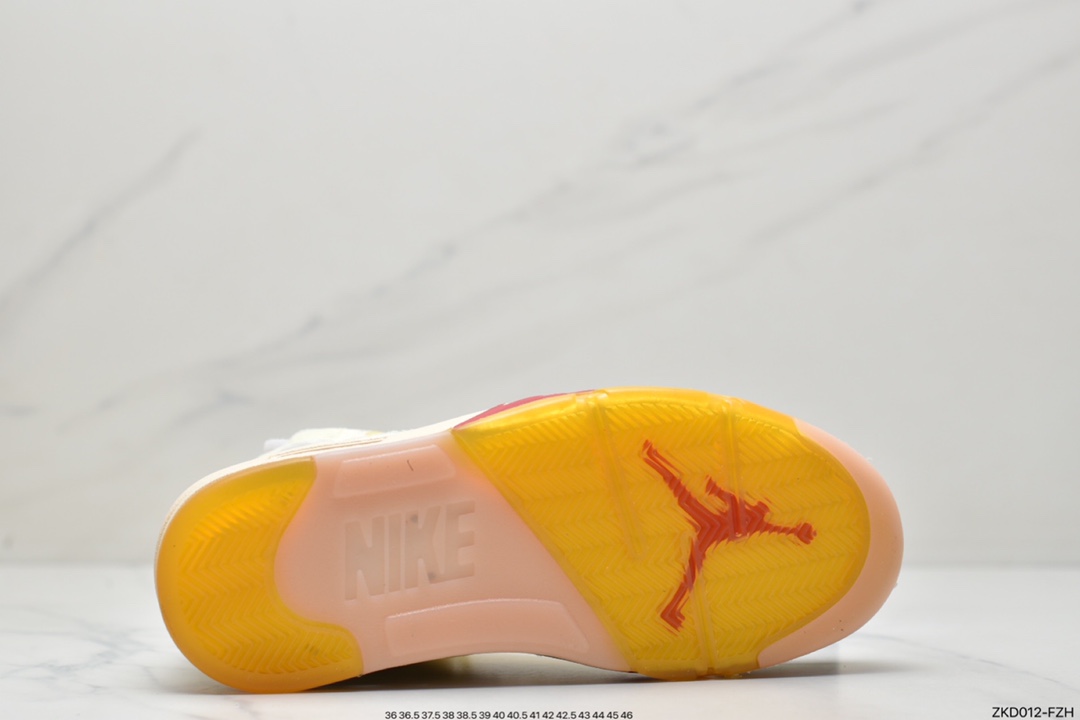 270  OFF-WHITE X Air Jordan 5 OW联名 黑蝉翼 CT8480-001