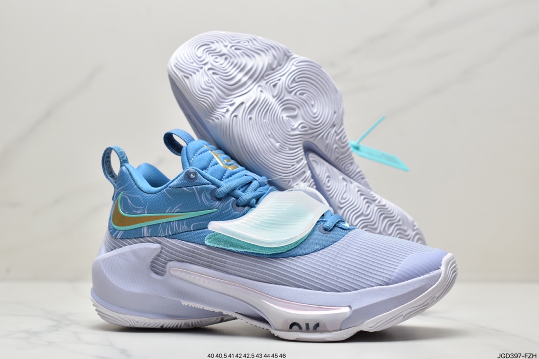 180 Nike Zoom Freak 3 EP ”Stay Freaky”  湖水蓝字母哥 Zoom Freak 3篮球鞋DA7845