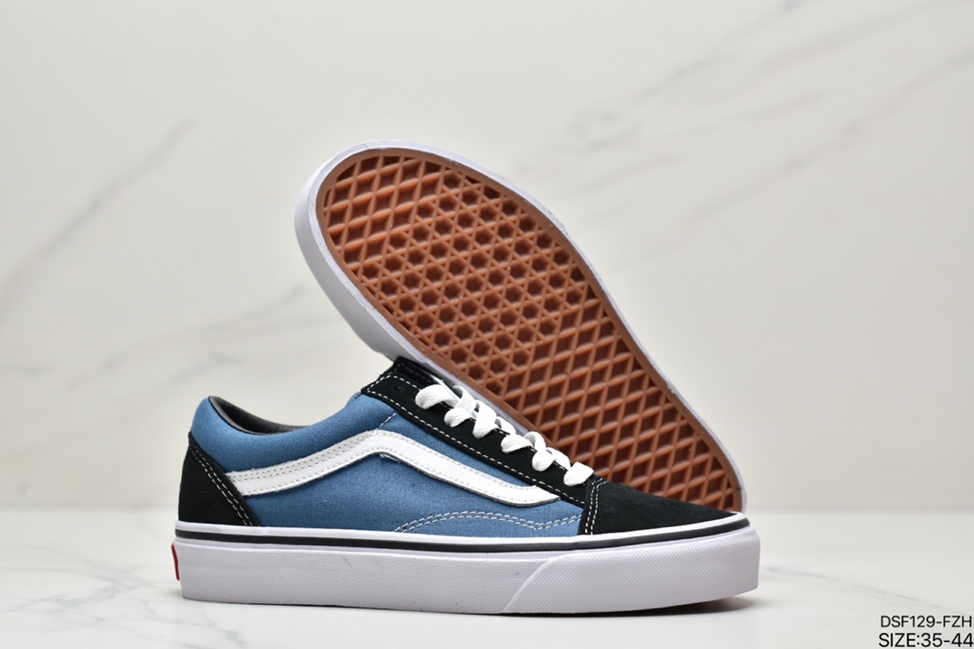 105 硫化工艺 万斯 Vans Vault OId Skool Mule百搭休闲低帮运动滑板鞋