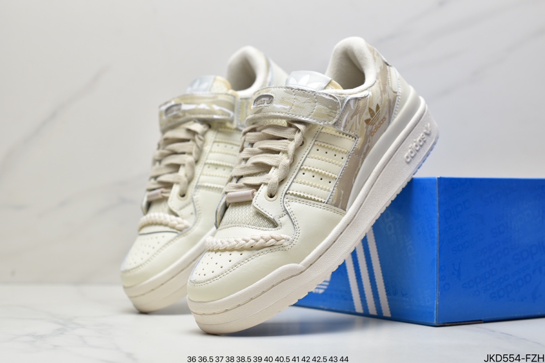 Adidas Adidas Clover Originals Forum 84 Low Rome series Velcro low-top retro lace-up all-match casual sports sneakers