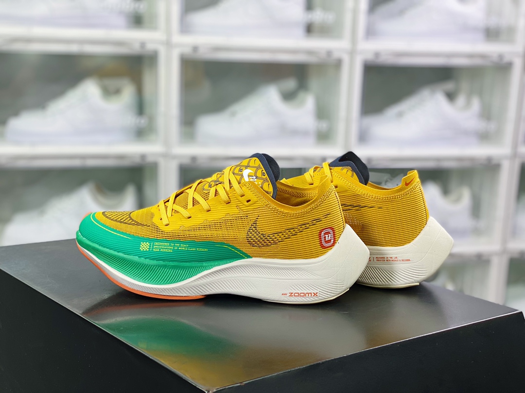 [Air Force Series]Nike NKZoomXVaporflyNEXT2"YellowGreenRed" broken 2 series