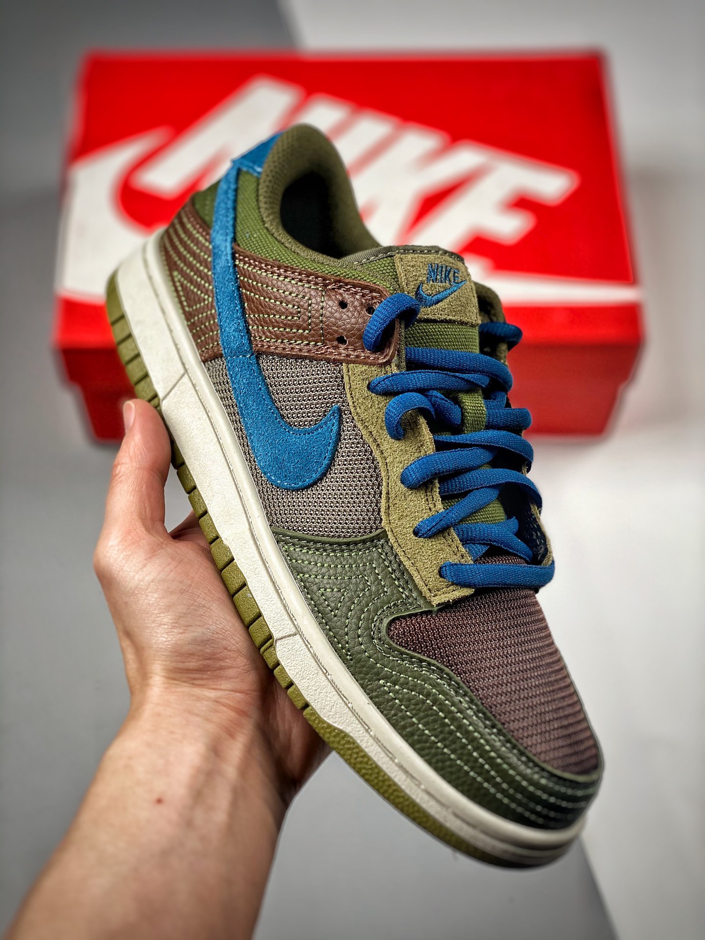 -2 Nk Dunk SB Low azul verde, cuentas, producción original de fábrica grande, lanzamiento inicial con fotos reales, mat…