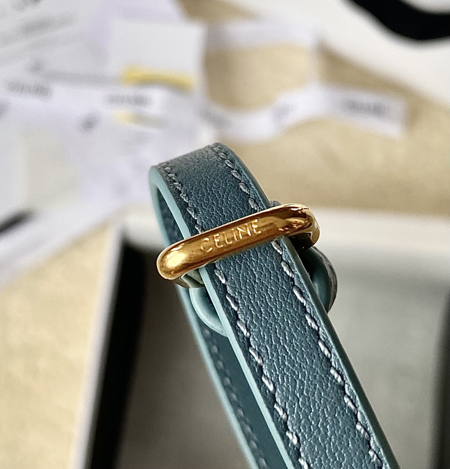 CELINE赛琳顶级小牛皮最新款迷你马鞍包10J303