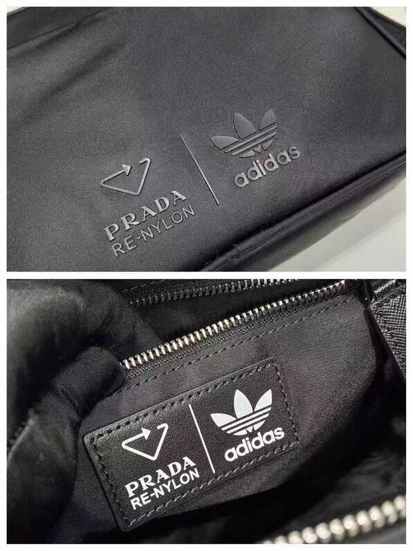 ad pd コラボデザイン ショルダーバッグ Re-Nylon Saffiano