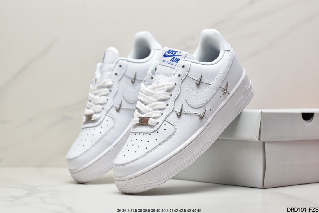 110 耐克Air Force 1 ’07 白黑迷你钩原楦头原纸板CZ0270