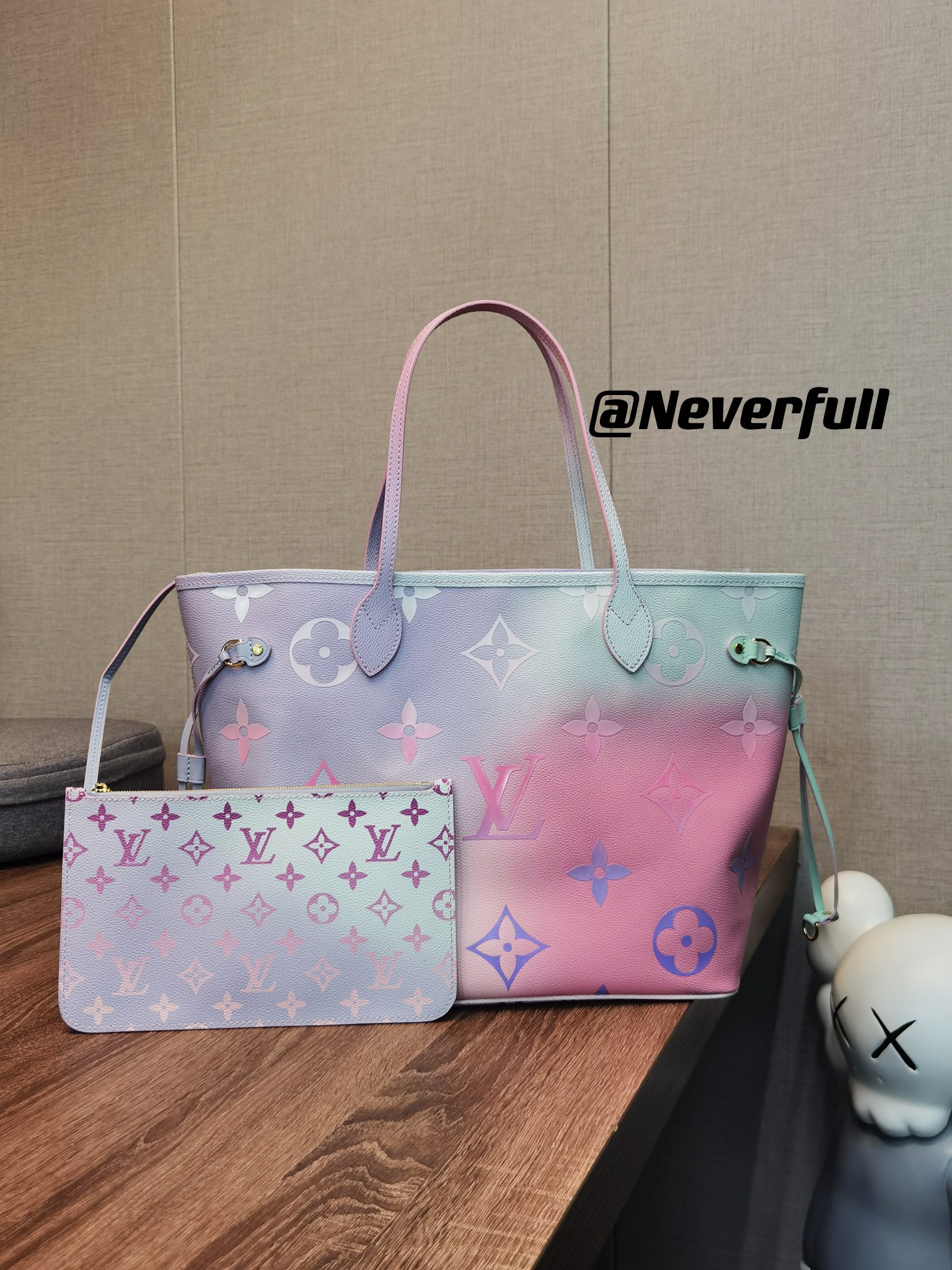 Louis Vuitton LV Neverfull Bags Handbags Printing Monogram Canvas Spring Collection M46077