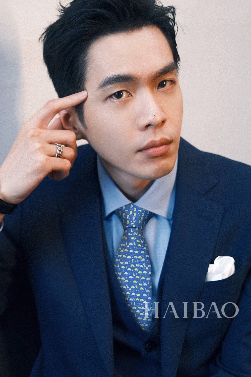 Hermes爱马仕100%顶级斜纹真丝雨伞印花领带