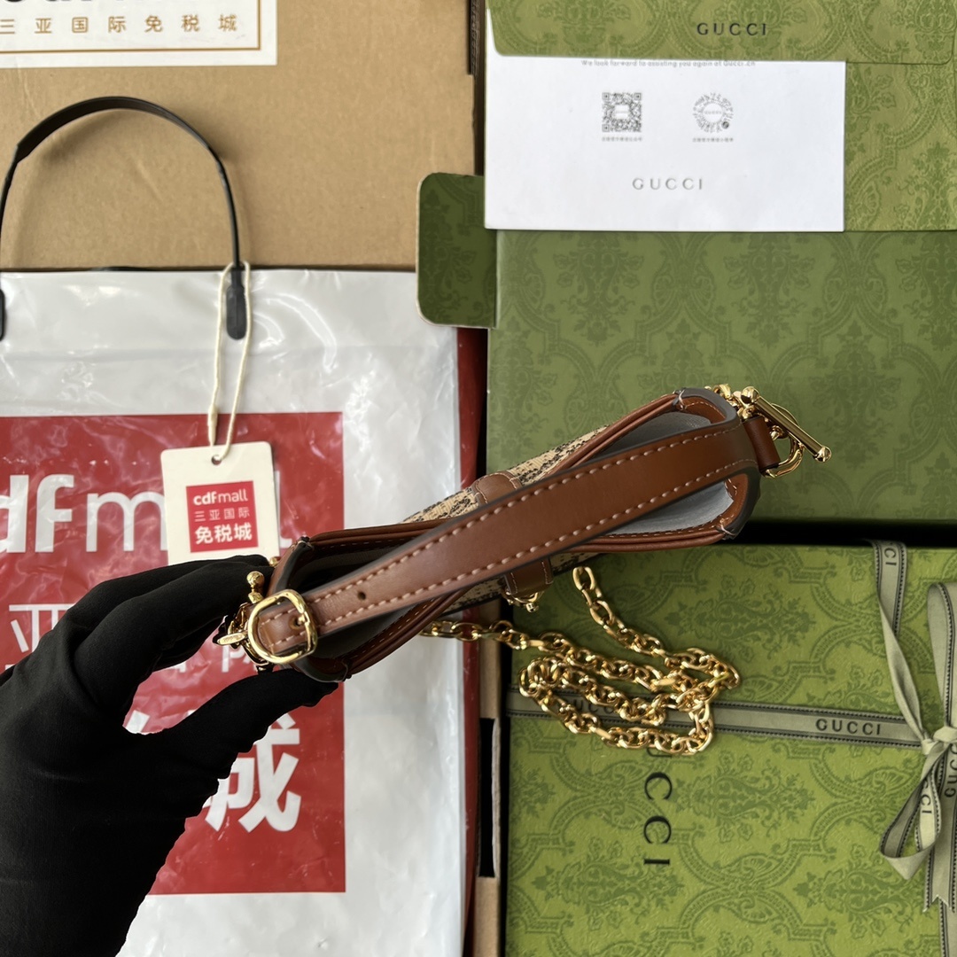 原厂皮配Cdfmall三亚免税店手提袋Jackiemini腋下包可以斜挎进口皮质全铜链条1mJackie