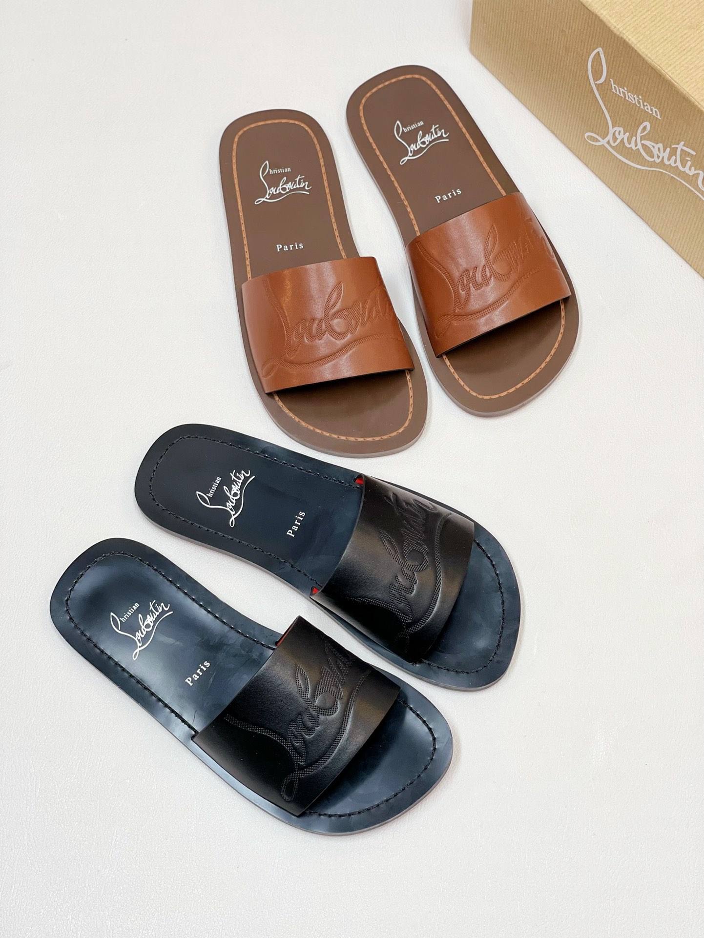 [CL zapatos inferiores rojos] tamaño 38-46. zapatillas clásicas de los hombres hechos a mano suela d