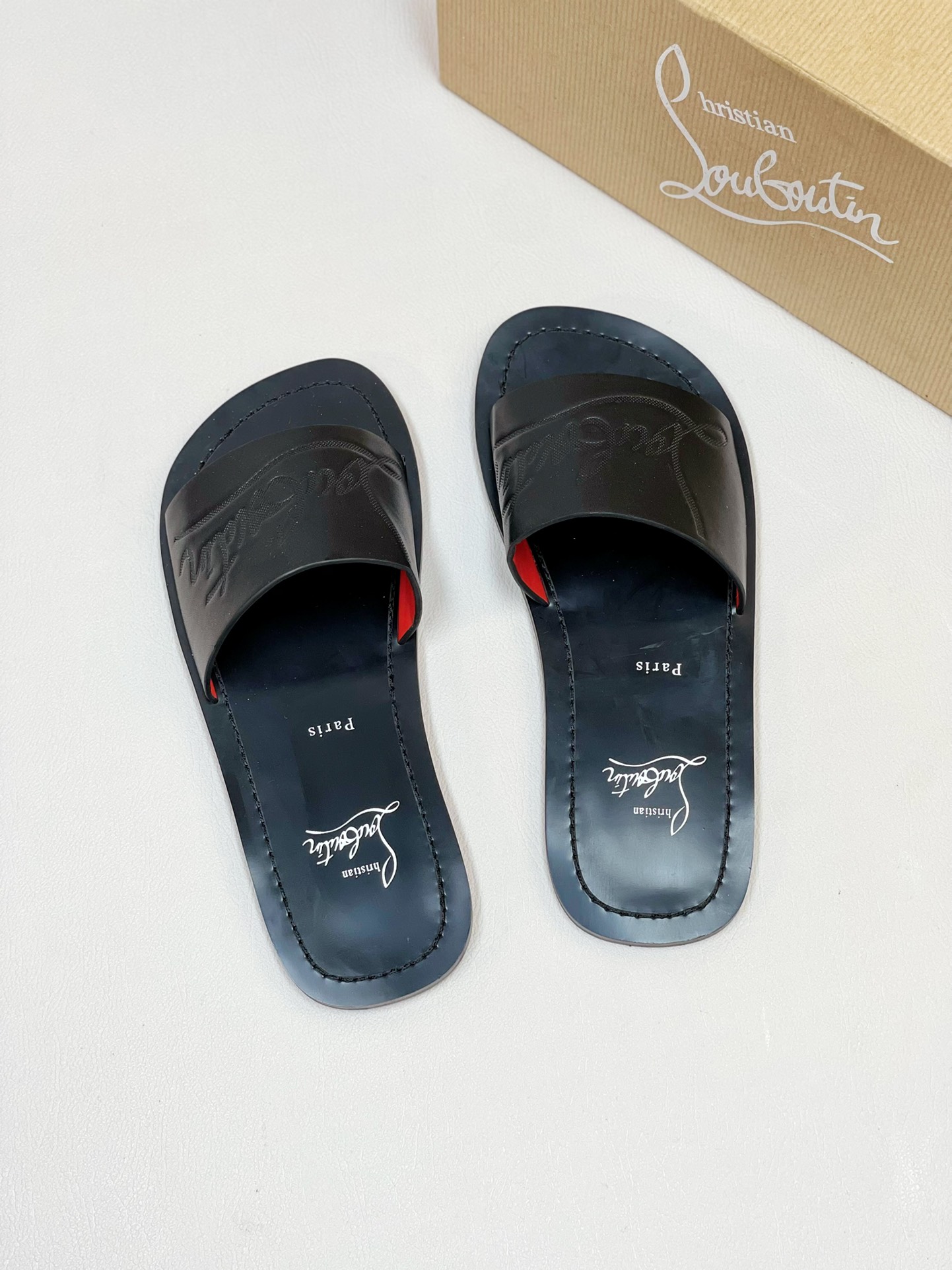 [CL zapatos inferiores rojos] tamaño 38-46. zapatillas clásicas de los hombres hechos a mano suela d