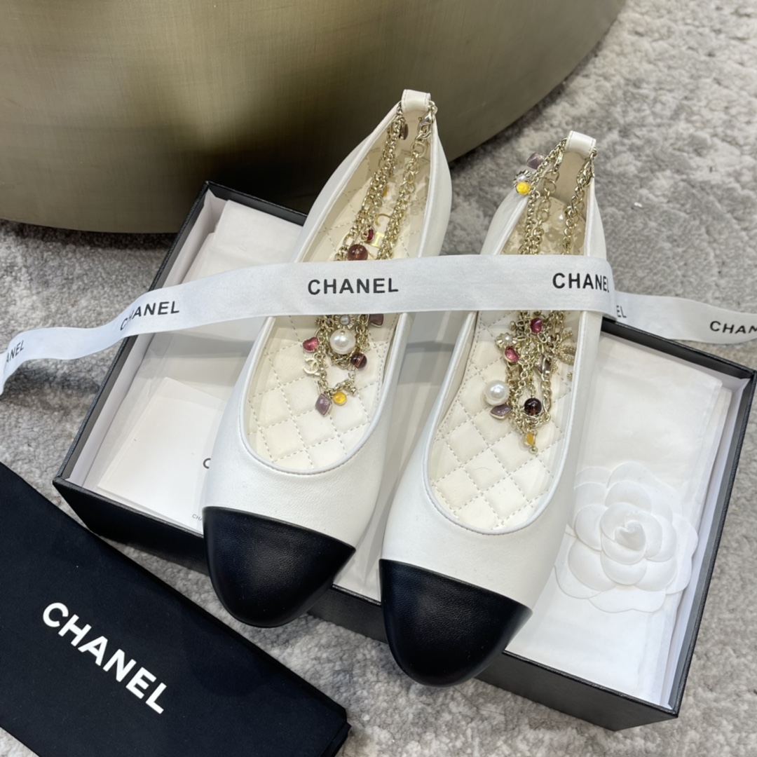 CHANEL Mary Jane лялькавыя туфлі｜лімітаваная версія｜кастомізацыя з матэрыялаў арыгінальнага канала｜99.99% дакладнасць