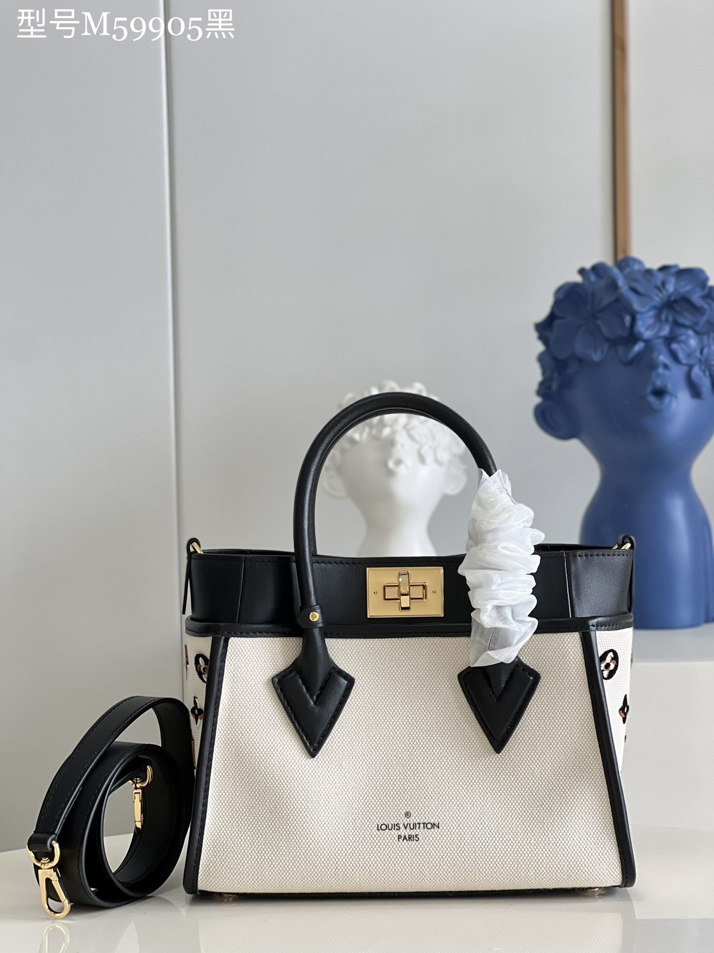 Louis Vuitton LV On My Side Fake
 Bags Handbags Black Canvas M59908