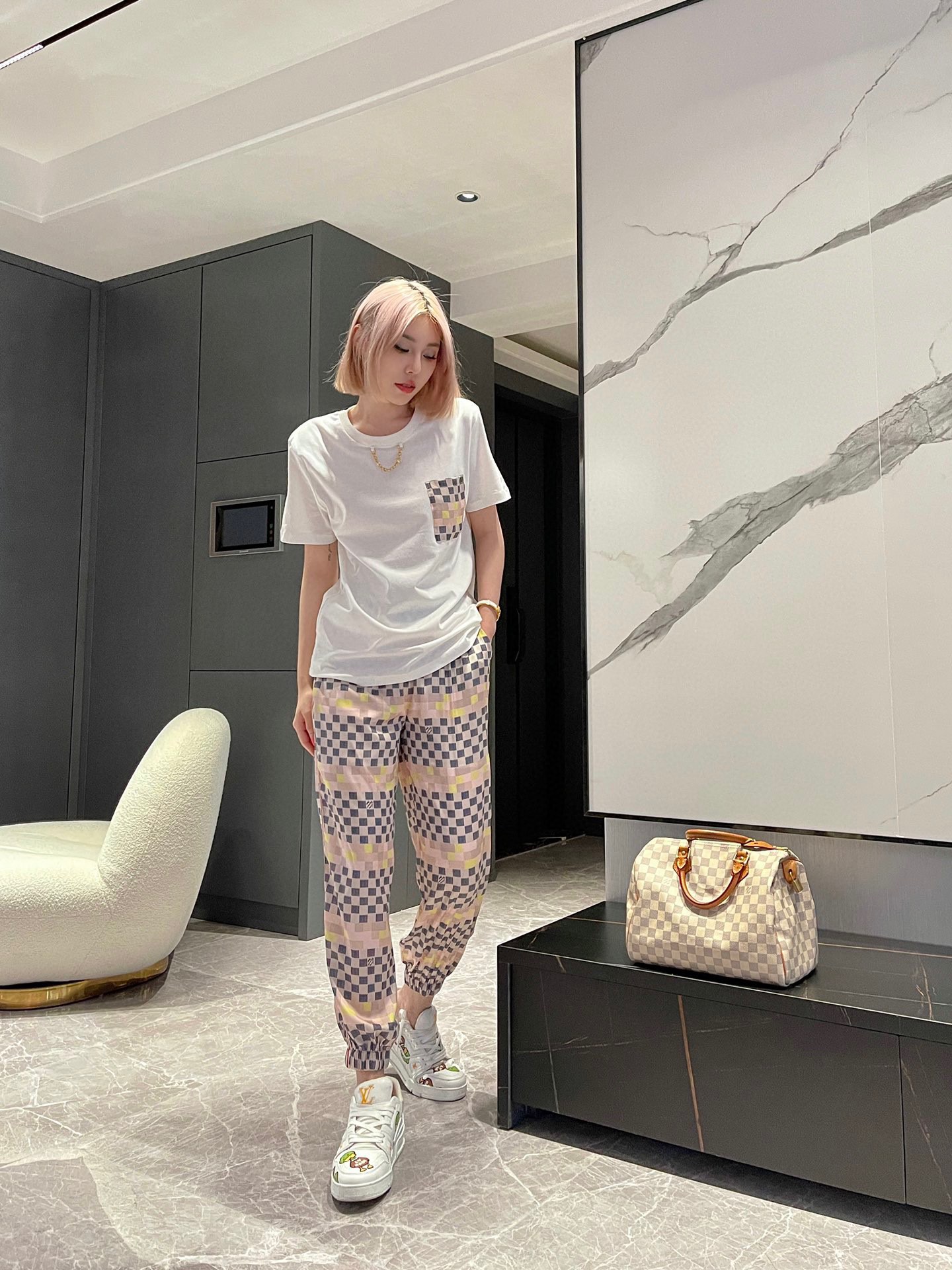 AAA Replica
 Louis Vuitton Clothing Pants & Trousers Pink Printing Summer Collection
