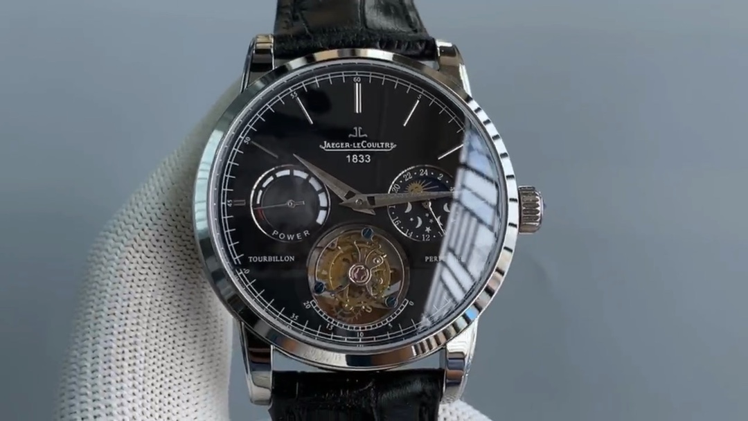 Venha para as mercadorias, a necessidade do mestre do mestre da série da família Meritto V2 (Automatic Automatic Sun Moon Star Elephant Motor Energy) Genebra relógio Relógio Tourron Tourbillon Tusso Run Run Aparence Elegante e o artesanato requintado por meio da tampa inferior de vidro de cristal de safira pode ver a beleza Tamanho do movimento mecânico de roda real de roda real de tusso de 42 mm de tusso de 42 mm a cada 28800 vezes