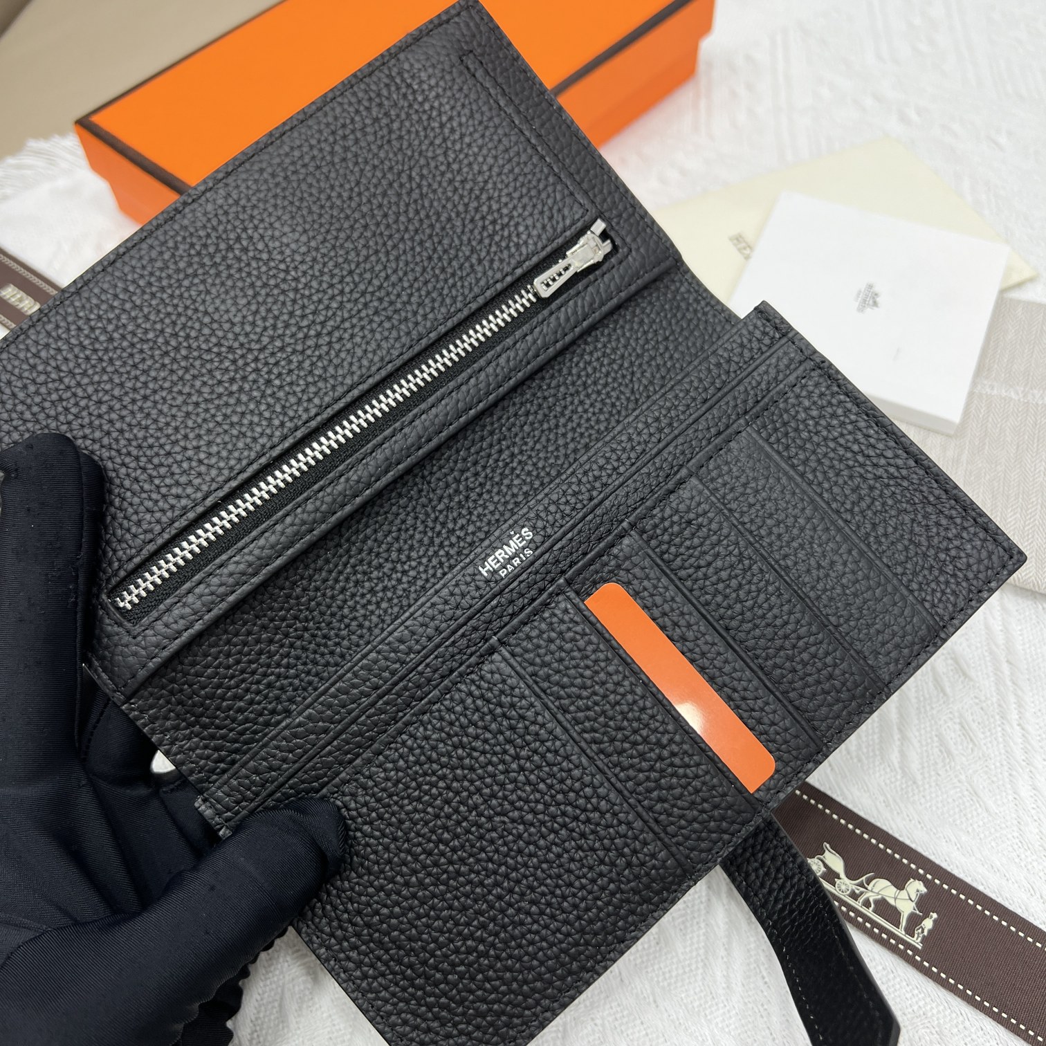 愛馬仕・p270 レディース新作純色レザー財布