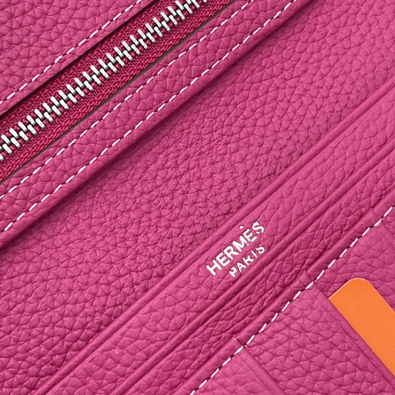Hermes Women's Vertical Wallet Togo Leather with Internal Zipper Pocket 9 a1653761639976 0360