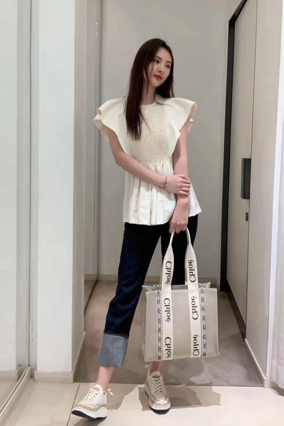 NO:386133,Chloe spring and summer bohemian style rhombus embroidery tote bag, Chloe, original leather, chloe, loewe19860909Chloe春夏波西米亚风格菱格刺绣托特 包,克洛伊，原厂皮,chloe,loewe,Bag