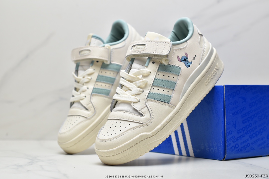 200 阿迪达斯Adidas三叶草 Originals Forum 84 Low 罗马系列魔术贴低帮